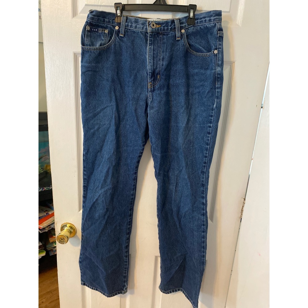 Express Bleus Vintage Bootcut Jeans Medium Wash Denim Blue Mens